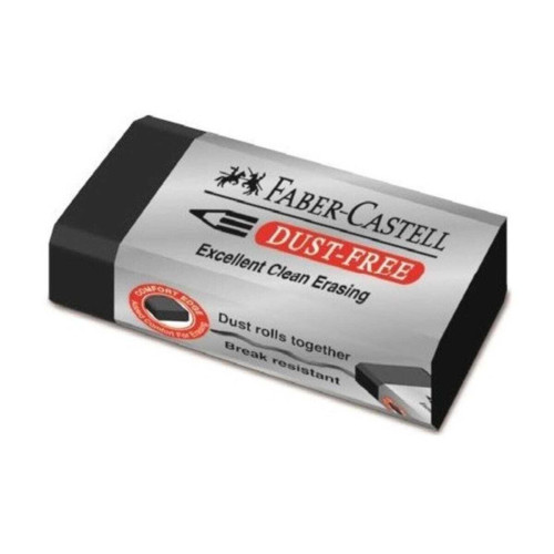 Faber-Castell Öğrenci Silgisi Dust Free 24 LÜ Siyah (24 Lü Kutu)