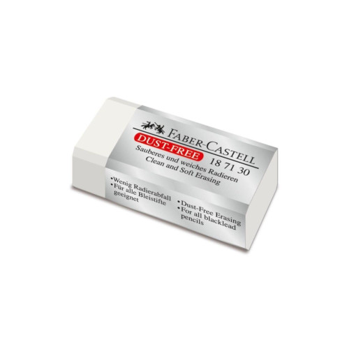 Faber-Castell Öğrenci Silgisi Dust Free 30 LU Beyaz (30 Lu Kutu)