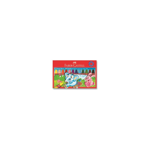 Faber-Castell Pastel Boya Red Line Karton Kutu Köşeli 12 Renk