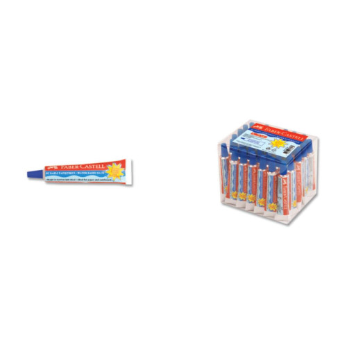 Faber-Castell Su Bazlı Sıvı Yapıştırıcı 7 Gram (Solvent İçermez) 50'Li (50 Li Paket)