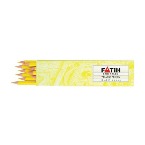Fatih Kopya Kalemi Tekstil Sarı 12'Li