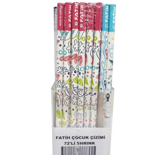 Fatih Kurşun Kalem Çocuk Çizimi Kurşu Kalem (72 Adet Kalem)