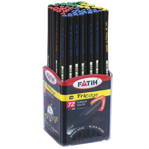 Fatih Kurşun Kalem Siyah Lata Triedge (72 Li Paket)