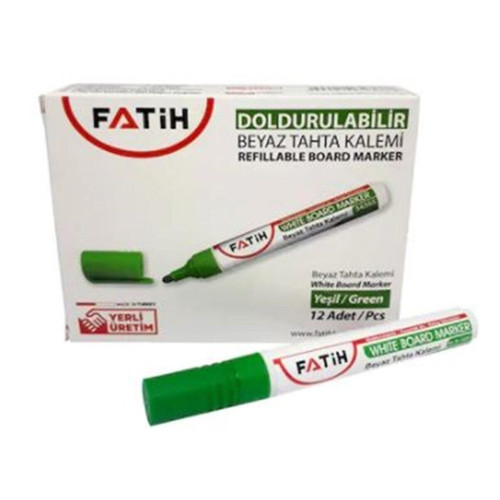 Fatih Tahta Kalemi Doldurulabilir Yeşil (12 Li Paket)
