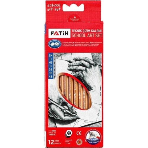 Fatih Teknik Çizim Kalemi Okul Seti 12 Li
