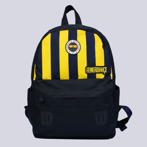 Fenerbahçe Sırt Çantası Sarı Lacivert Çizgi Detaylı Okul Sırt Çantası