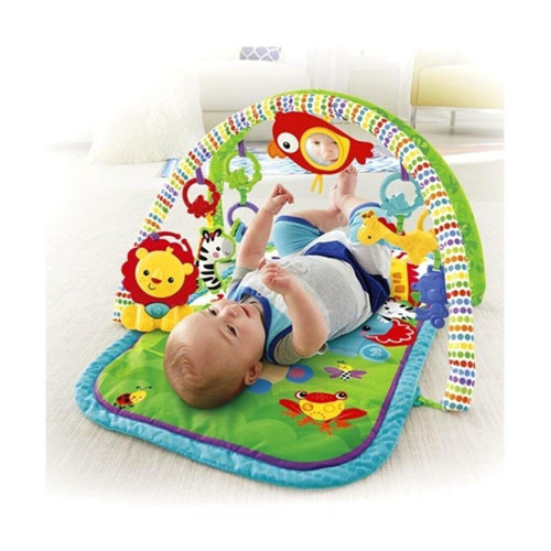 Fisher-Price Yağmur Ormanı Üçü Bir Arada Jimnastik Merkezi, Müzikli Aslanlı