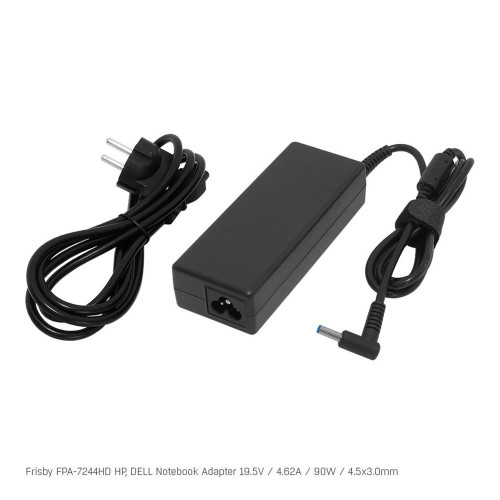 Frisby Notebook Adaptör HP - DELL 19.5V 4.62A Uç Boyutu 4.5 x 3.0 MM