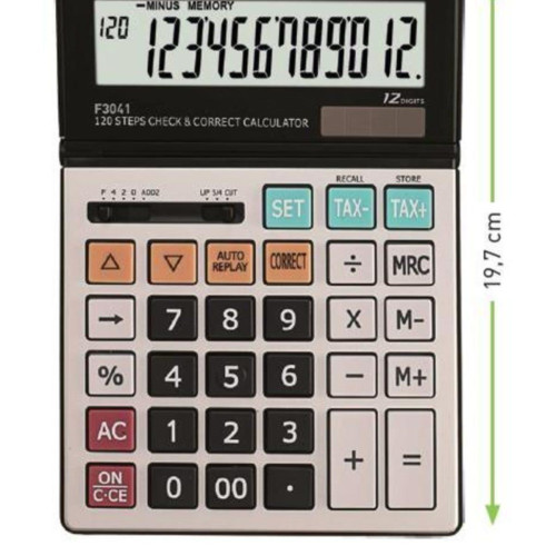 Gıpta Hesap Makinası Masa Üstü 12 Hane F3041