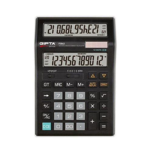 Gıpta Hesap Makinası Masa Üstü 12 Hane F3043