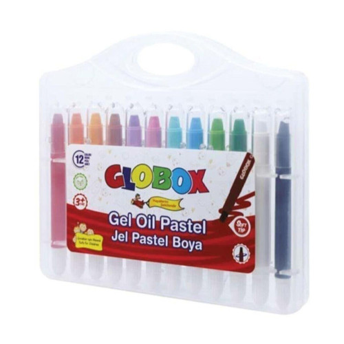 Globox Çevirmeli Jel Pastel Boya 12 Renk