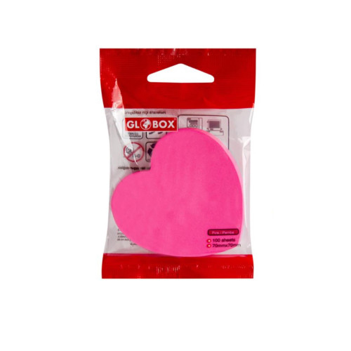 Globox Yapışkanlı Not Kağıdı Neon Kalpli 2930