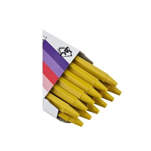 Goyal Tebeşir Yuvarlak Yağlı Sarı Tebeşir (12 Li Paket)