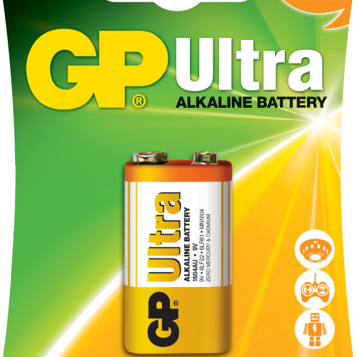 GP 9V Ultra Alkalin Pil Tekli Paket