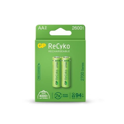 GP AA 2600 mAh Şarjlı Kalem Pil 2 Li Paket