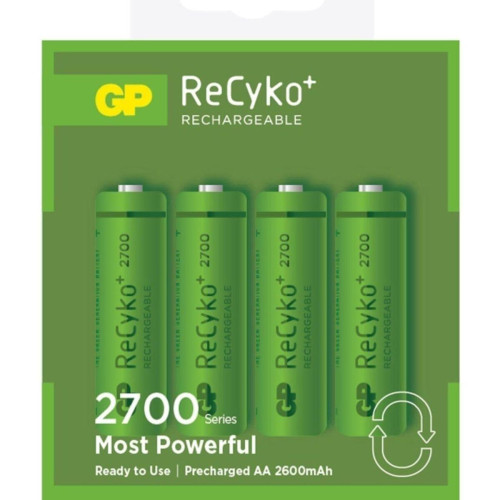 GP AA 2600 mAh Şarjlı Kalem Pil 4 Lü Paket