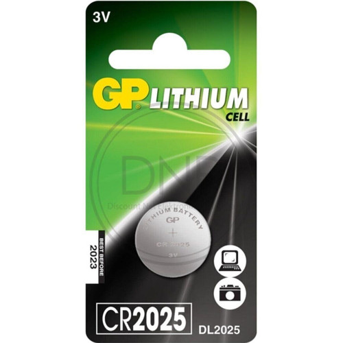 Gp 3V Lityum Düğme Pil Tekli Paket CR2025