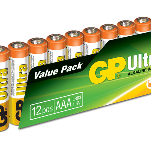 Gp AAA Boy Ultra Alkalin İnce Kalem Pil 12 Li Paket
