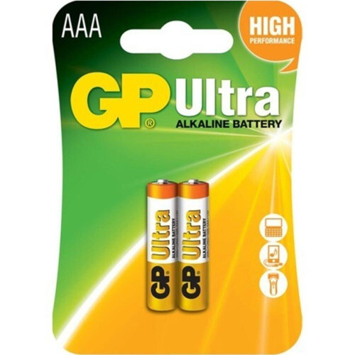 Gp AAA Boy Ultra Alkalin İnce Kalem Pil 2 Li Paket