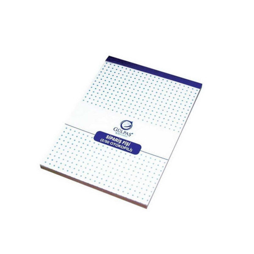 Gülpaş Sipariş Fişi Otokopili Sipariş Fişi 2-50 14x20 Cm (12 Koçan)