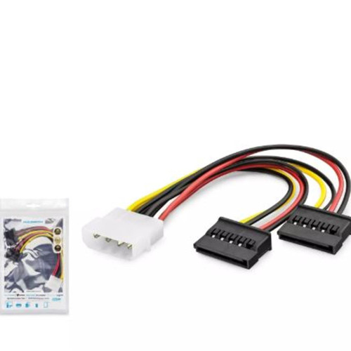 Hadron Hdx5525 Sata Power Kablo Poşetli 2In1 16Cm Siyah