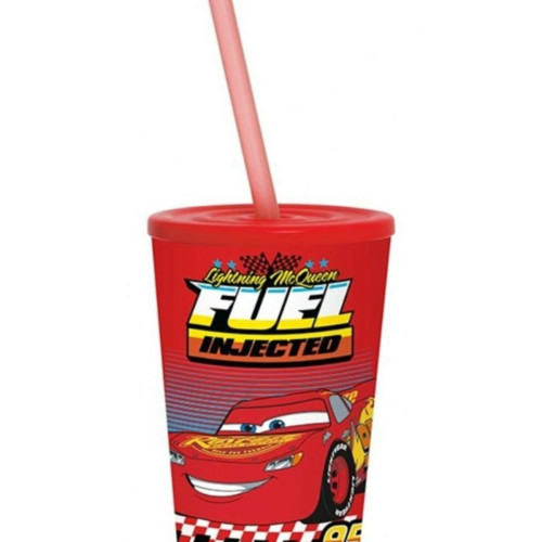 Herevin Cars Fuel 340 Ml Araba Pipetli Bardak - Erkek Çocuk (Karışık Renk)