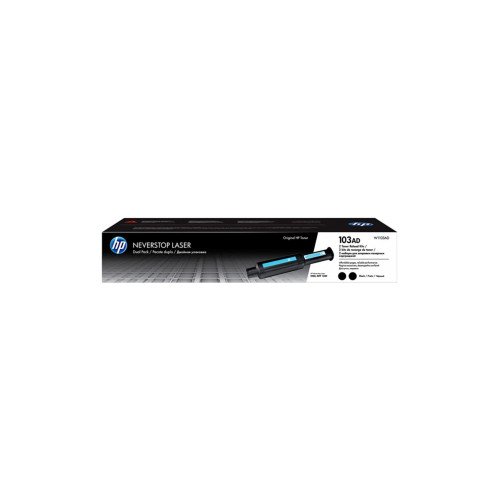 HP 103AD Black Siyah 2.500 Sayfa X 2 Çiftli Neverstop Toner W1103AD