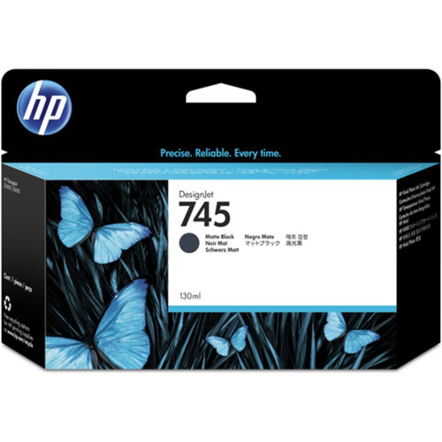 HP 745 Matte Black Mat Siyah 130ML Plotter Kartuşu F9J99A