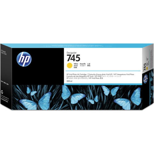 HP 745 Yellow Sarı 300ML Plotter Kartuşu  F9K02A