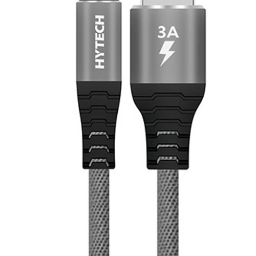 Hytech 3 Amper iPhone Lightning 1 Metre Gri Şarj Kablosu