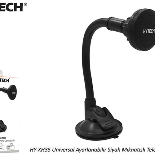 Hytech HY-XH35 Universal Ayarlanabilir Siyah Mıknatıslı telefon tutucu