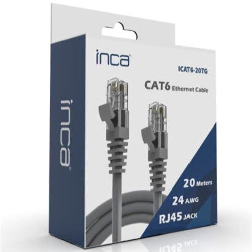 INCA ICAT6-01TG 1 Metre Gri Kablo