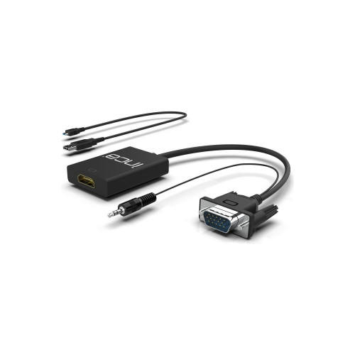 Inca Vga To Hdmı Çevirici + Usb Adaptör + Ses Kablosu (HDMI Dişi VGA Erkek )