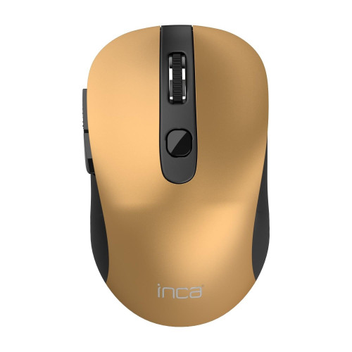 Inca Silent Wireless Mouse Sessiz 1600 Dpi Sessiz Mouse Gold