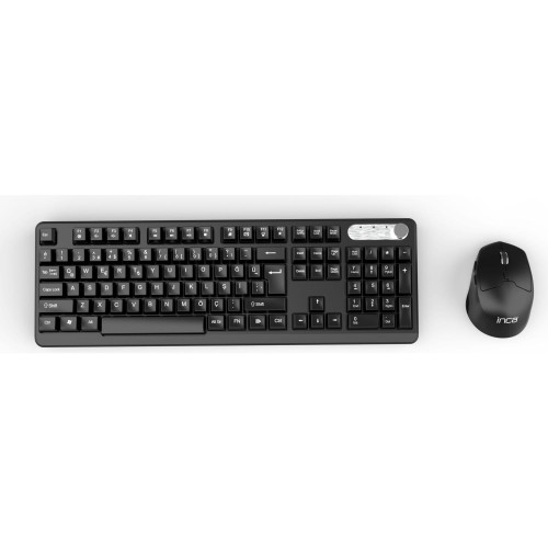 Inca Rechargeable Silent Type-C Wireless Multimedia Klavye & Mouse Seti
