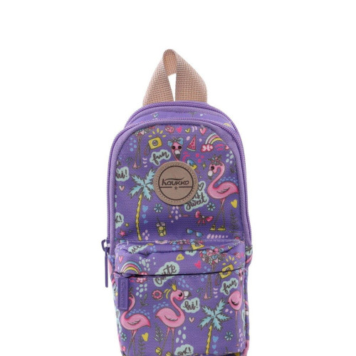 Kaukko Nature Jr Bag Kalem Çantası Lilac Flamingo Kalemlik