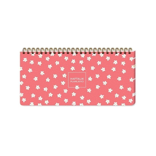 Keskin Color Spiralli Planner Minik Papatya 13x27 Cm Spiralli Haftalık Planlayıcı