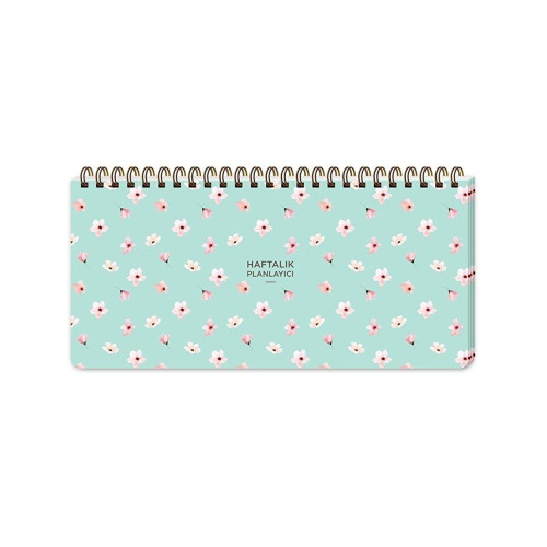 Keskin Color Spiralli Planner Su Yeşili 13x27 Cm Haftalık Planlayıcı