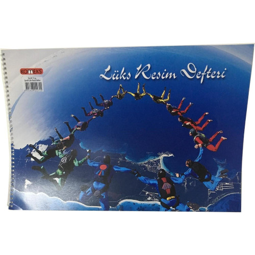 Komeks Resim Defteri Spiralli Karton Kapak 15 Yaprak 25x35 Cm (12 Li Paket)