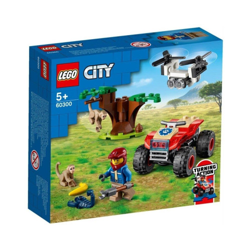 LEGO City Vahşi Hayvan Kurtarma ATV’si Çocuklar İçin Yaratıcı Oyuncak Yapım Seti (74 Parça)