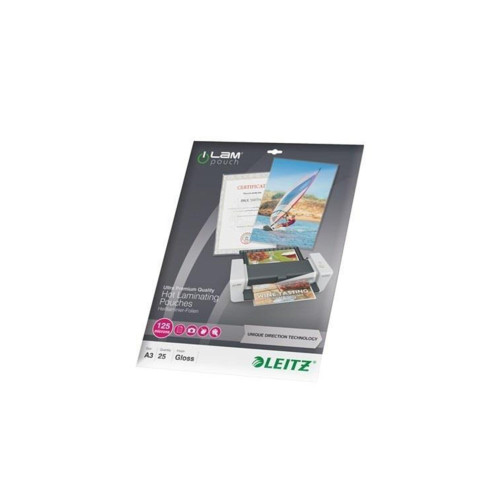 Leitz Laminasyon Filmi A3 125 Micron (25 Li Paket)