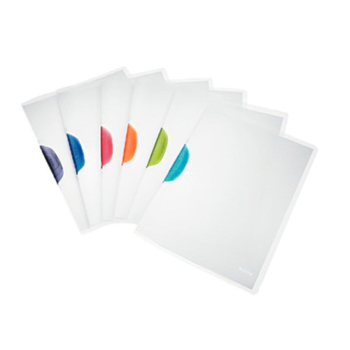 Leitz Sıkıştırmalı Dosya ColorClip Sırttan Klips 30 Sayfa Gri (6 Lı Paket)
