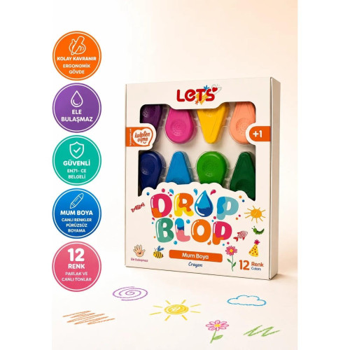 Let’s Dropblop Mum Boya 12 Renk