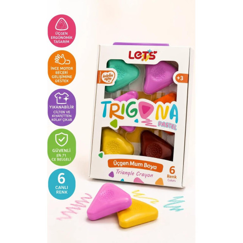 Let’s Trigona Mum Boya 6 Pastel Renk