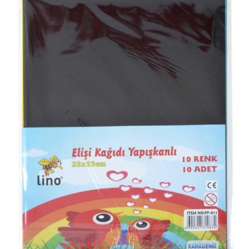 Lino Elişi Kağıdı Yapışkanlı 10 Lu 23x33 CM
