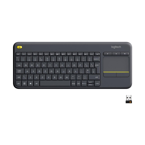 Logitech Wireless Touch K400 Plus Siyah TV Kablosuz Klavye