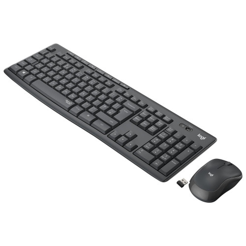 Logitech Sessiz Kablosuz Türkçe Klavye Mouse Seti - Siyah