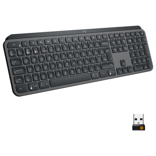 Logitech MX Keys Aydınlatmalı Tam Boyutlu Kablosuz Bluetooth Türkçe Q Klavye - Siyah