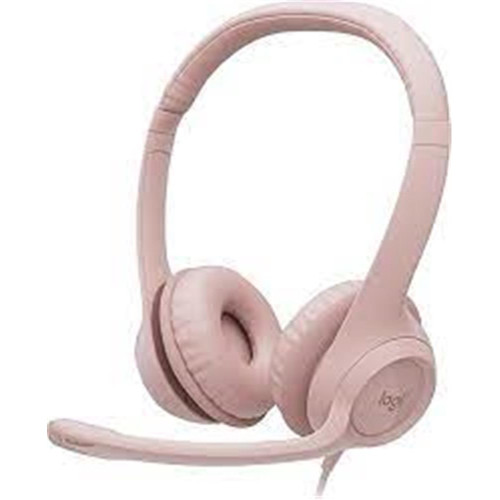 Logitech H390 Pudra Pembe Usb Mikrofonlu Kulaklık
