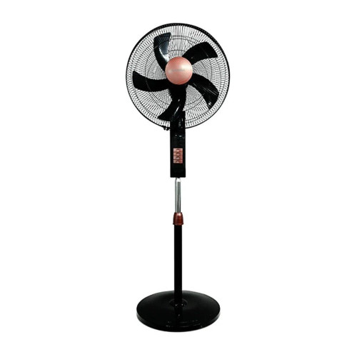 Luxell Siyah-Rose Gold 5 Pervaneli Ayaklı Vantilatör 18 İnç 45 CM